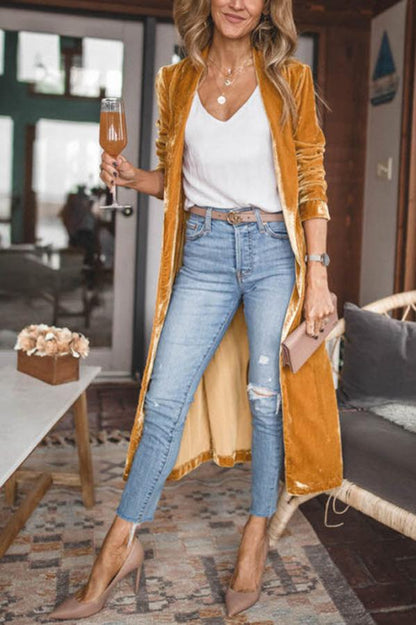 Manteau Kimono en Velours pour Couches Confortables et Élégantes
