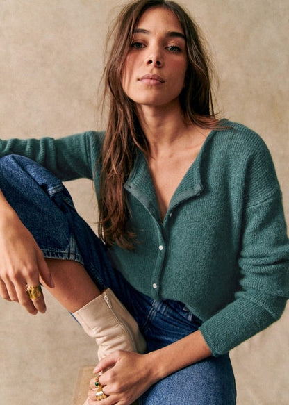 Cardigan en maille héritage confortable