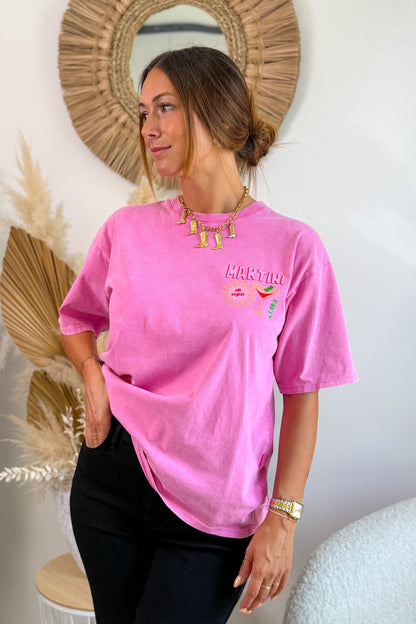 T-Shirt " Martini" Rose
