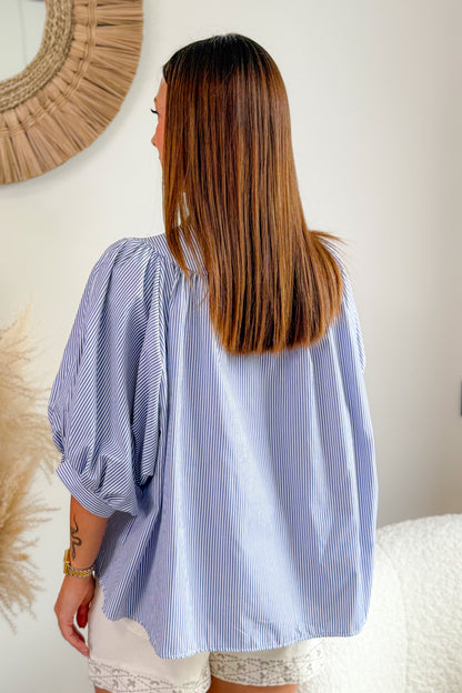 Chemise " Citron" Bleu