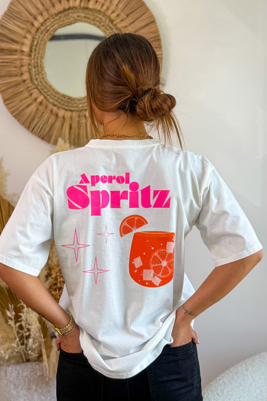 T-shirt " Aperol Spritz" Blanc