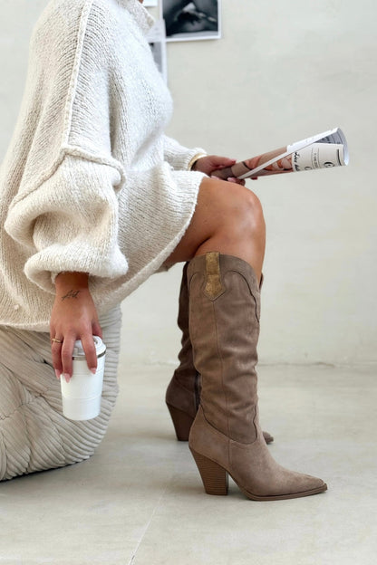 Botte Lavina Taupe Mollet XL