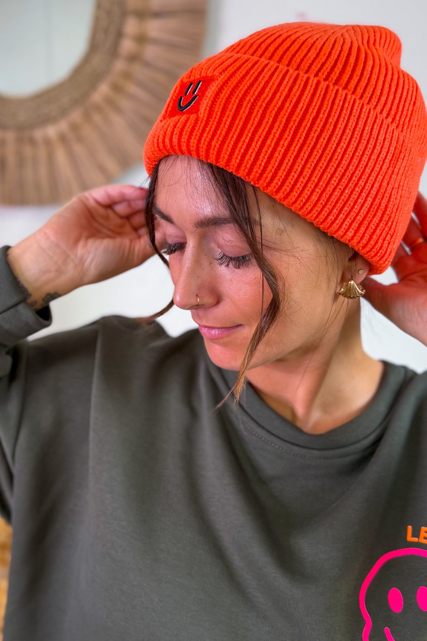 Bonnet Smiley Orange