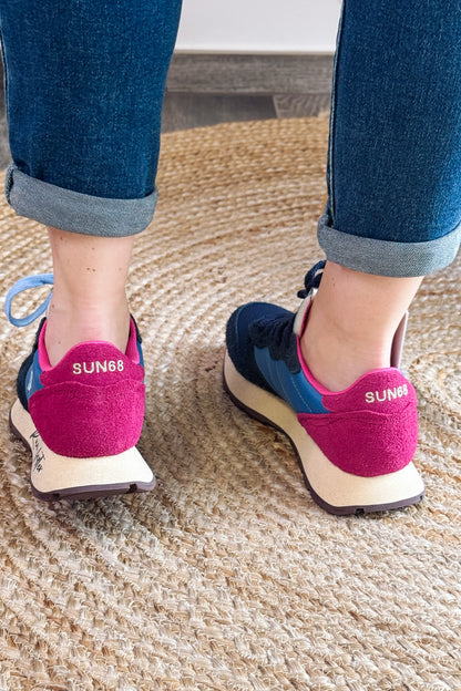 Baskets Compensée Sun68 Bleu Marine