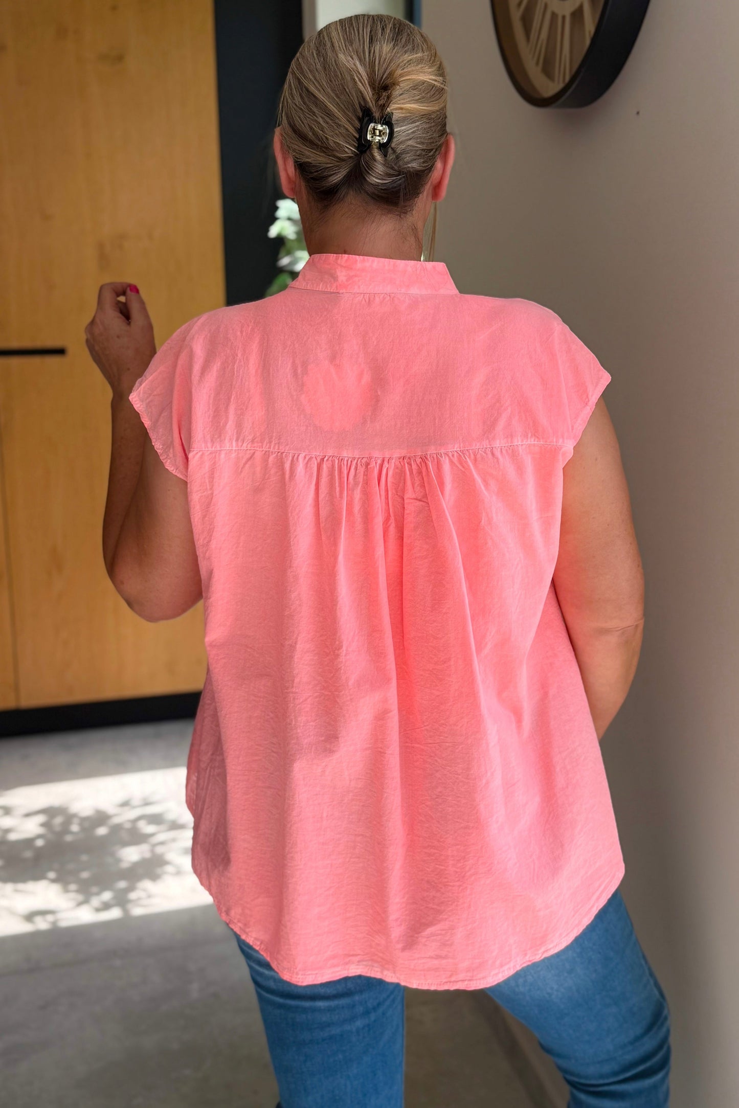 Chemise Pimpa Corail Fluo