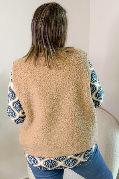 Gilet Teddy Ludivine Camel GT (42/48)
