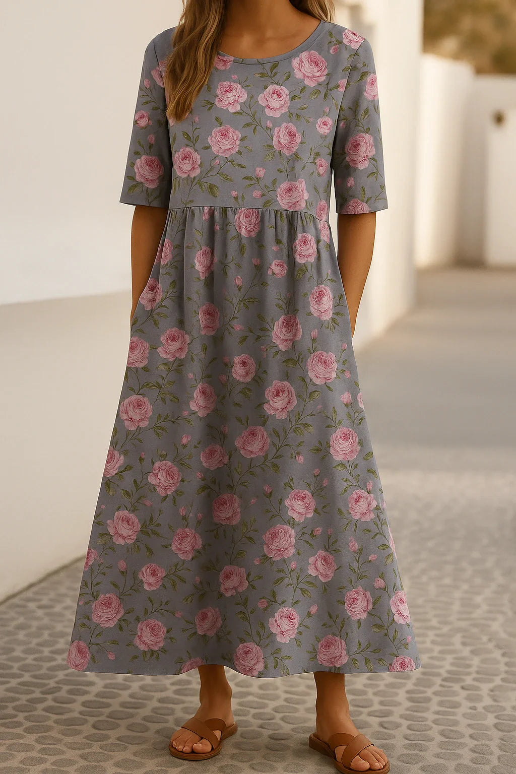 Aniya™ | Robe Maxi Décontractée Imprimée