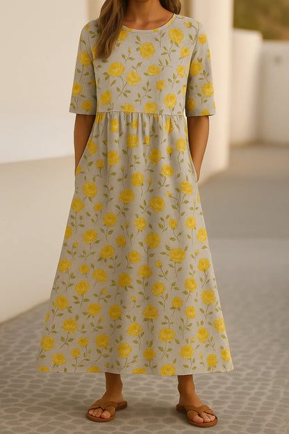 Aniya™ | Robe Maxi Décontractée Imprimée