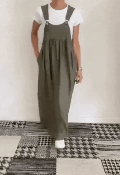 Robe ample à bretelles réglables