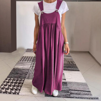 Robe ample à bretelles réglables