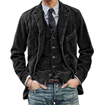 Antoine™ | Veste Gilet Homme Velours Côtelé