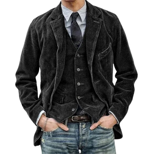 Antoine™ | Veste Gilet Homme Velours Côtelé