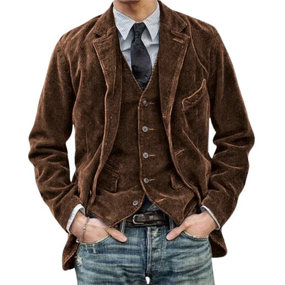 Antoine™ | Veste Gilet Homme Velours Côtelé