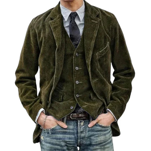 Antoine™ | Veste Gilet Homme Velours Côtelé