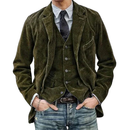 Antoine™ | Veste Gilet Homme Velours Côtelé