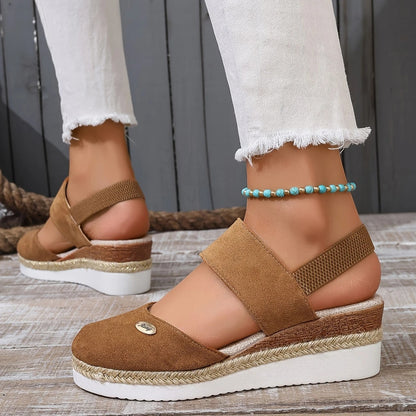 Lioraelle™ - Sandales Orthopédiques avec Plateforme, Ventilées et Décontractées
