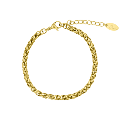 Léa Blanchet® | Saini's Bow Bracelet plaqué or 14 carats