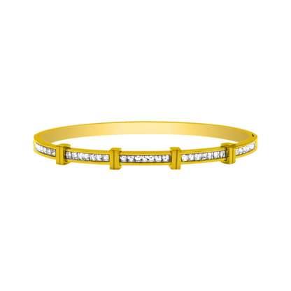 Léa Blanchet® | Element Baguette Bracelet-jonc doré 14K