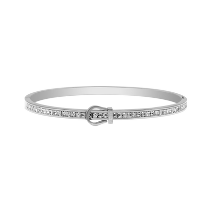Léa Blanchet® | Element Love Baguette Bracelet-jonc plaqué or 14 carats