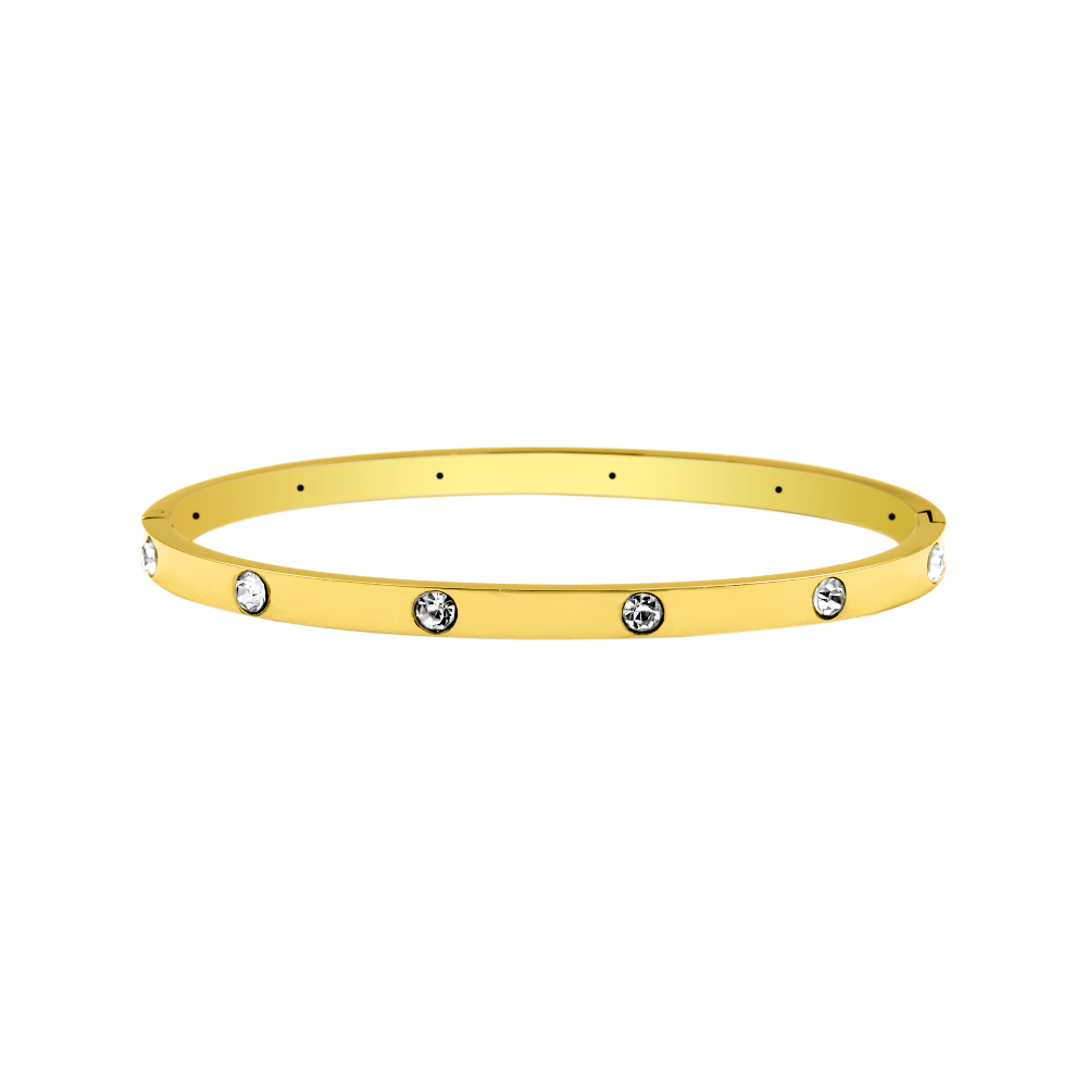 Léa Blanchet® | Element Thin Stone Amreif plaqué or 14 carats