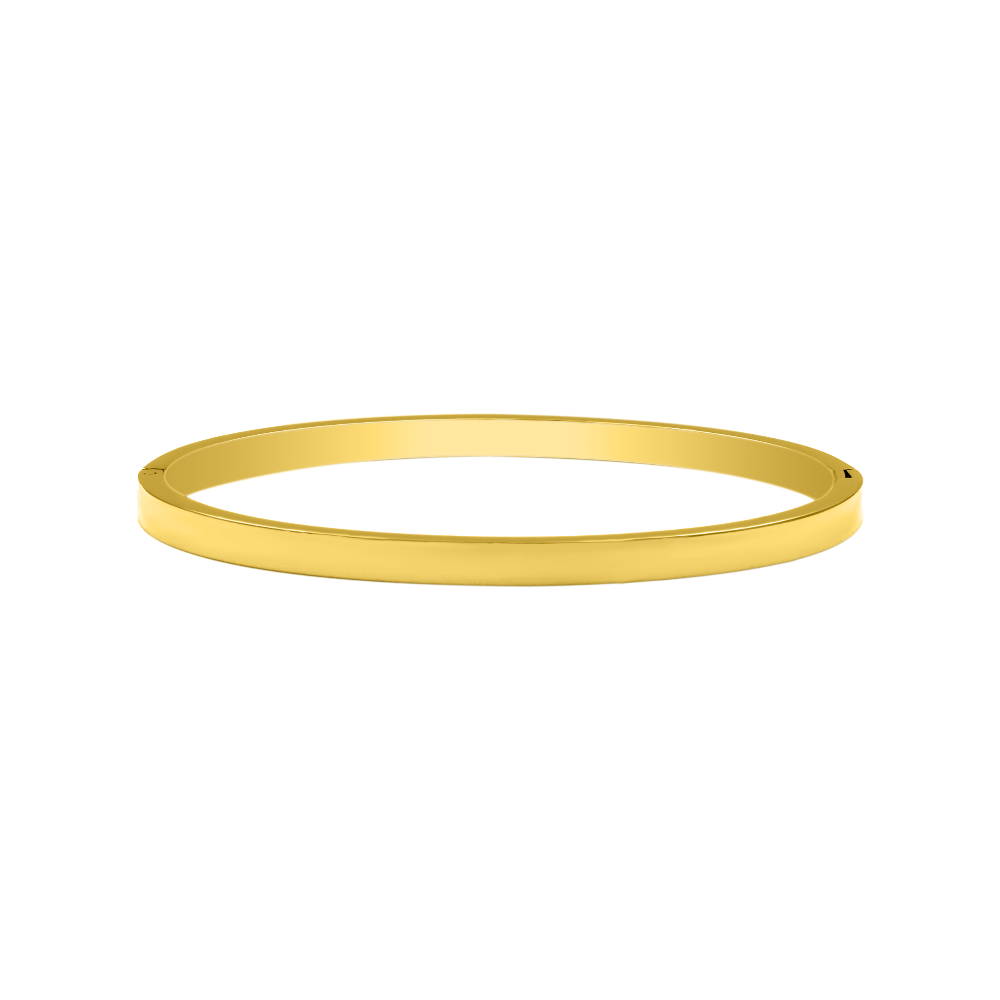 Léa Blanchet® | Element Gravure "Thin" Bracelet-jonc 14K plaqué or