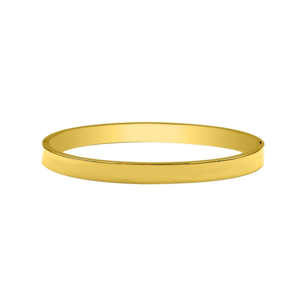 Léa Blanchet® | Element Gravure Bracelet-jonc plaqué or 14 carats