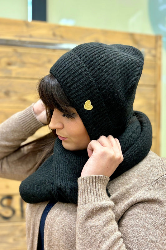 Bonnet et écharpe Bianca Noir Only