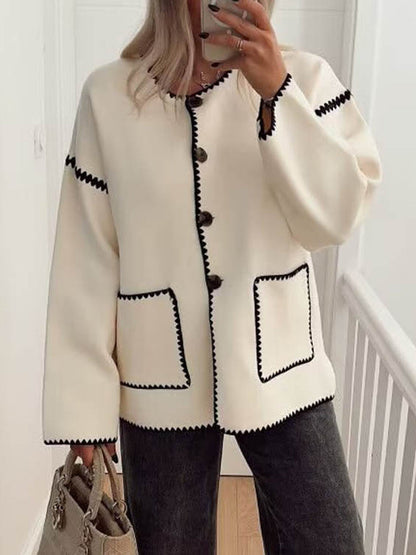 Veste contrastée
