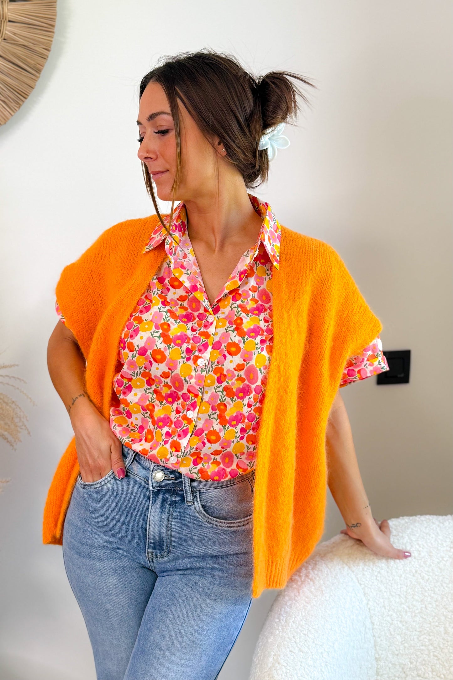 Gilet Bemena Sans Manches Orange