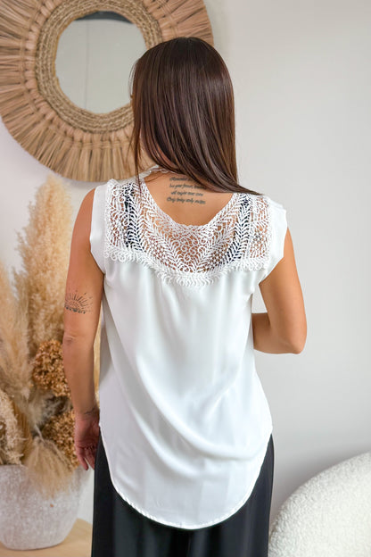Top Linora Blanc