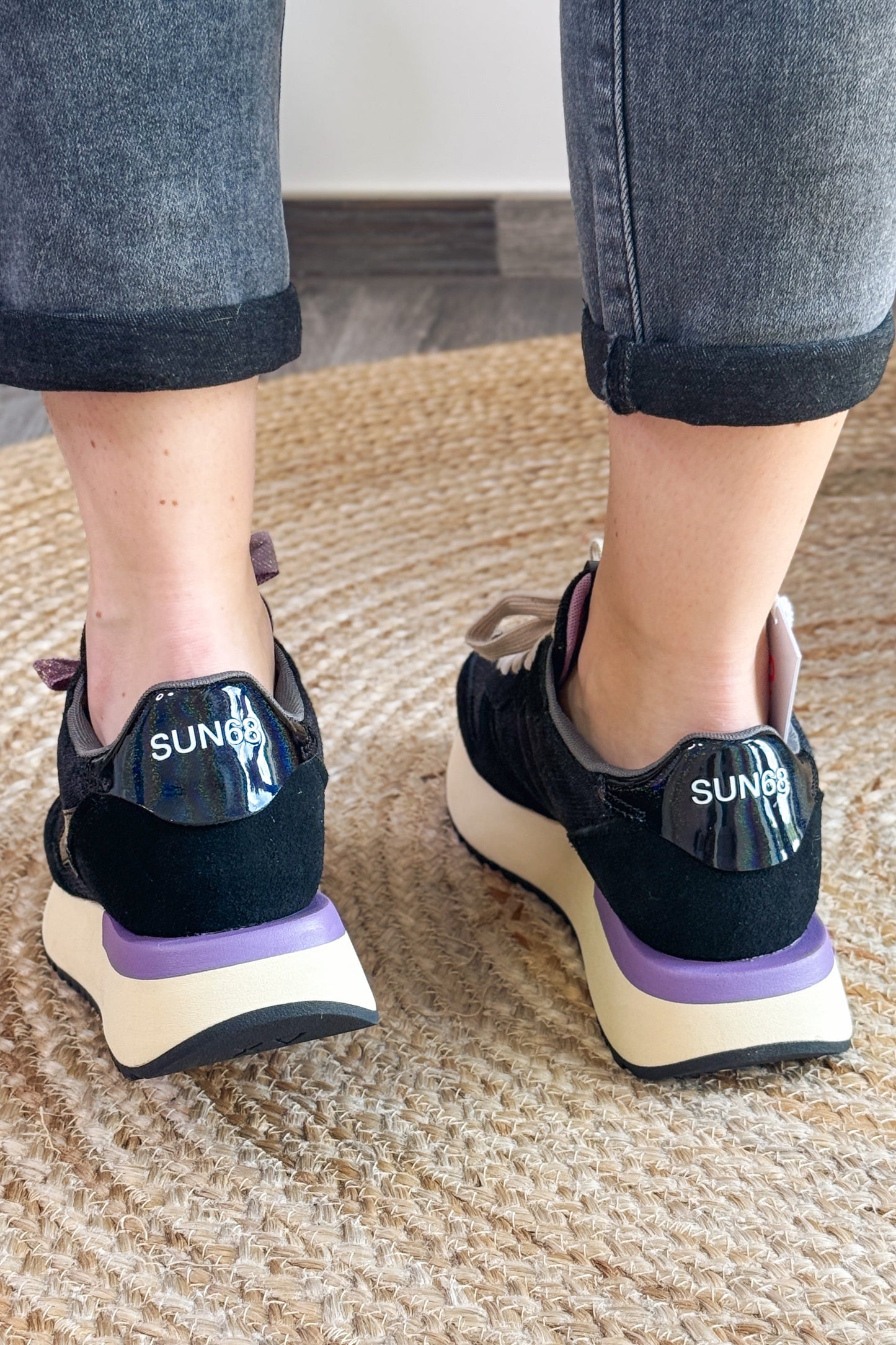 Baskets Compensée Sun68 Noir