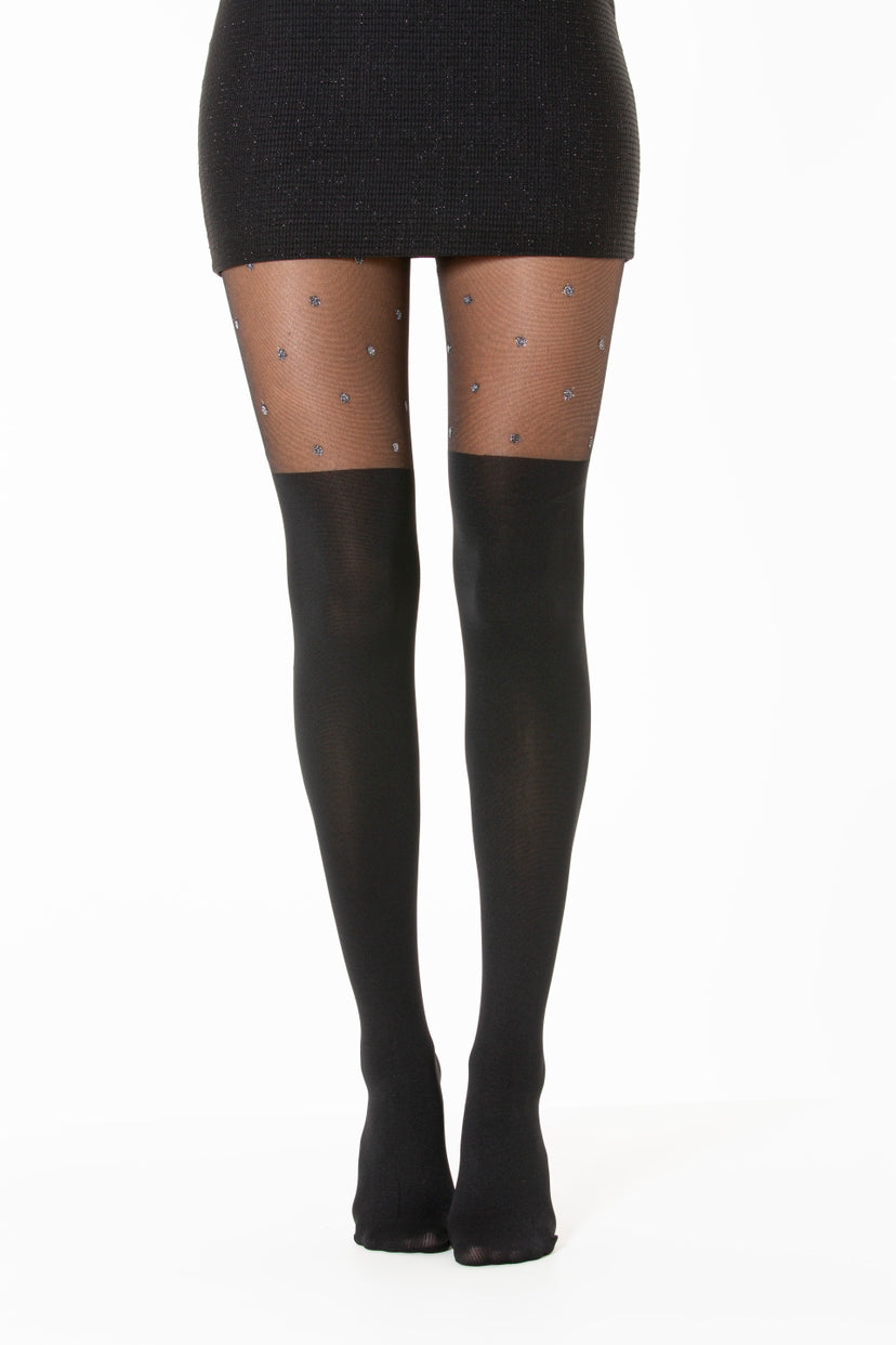 Bas Collants Chaussettes Pois Brillants