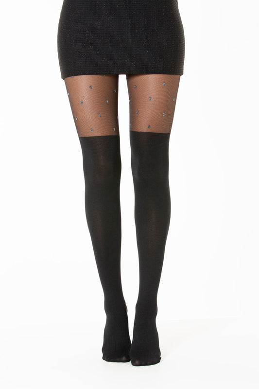 Bas Collants Chaussettes Pois Brillants