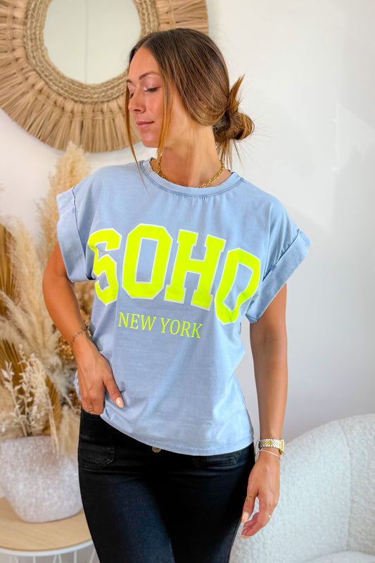 T-Shirt " Soho" Bleu