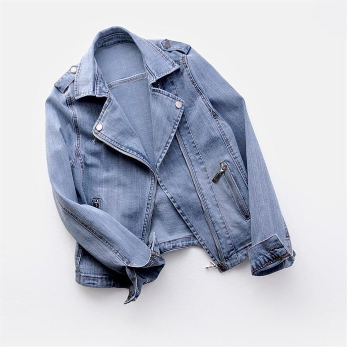 Veste zippée en jean Freya