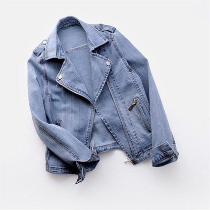 Veste zippée en jean Freya