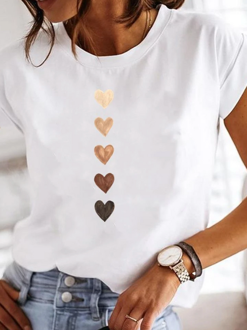 Océane Dubois® | T-shirt stylé aux motifs d'été extravagants