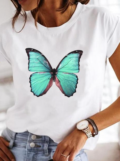 Océane Dubois® | T-shirt stylé aux motifs d'été extravagants