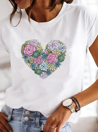 Océane Dubois® | T-shirt stylé aux motifs d'été extravagants
