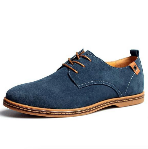 Chaussures en Daim à Lacets Élégantes pour Homme