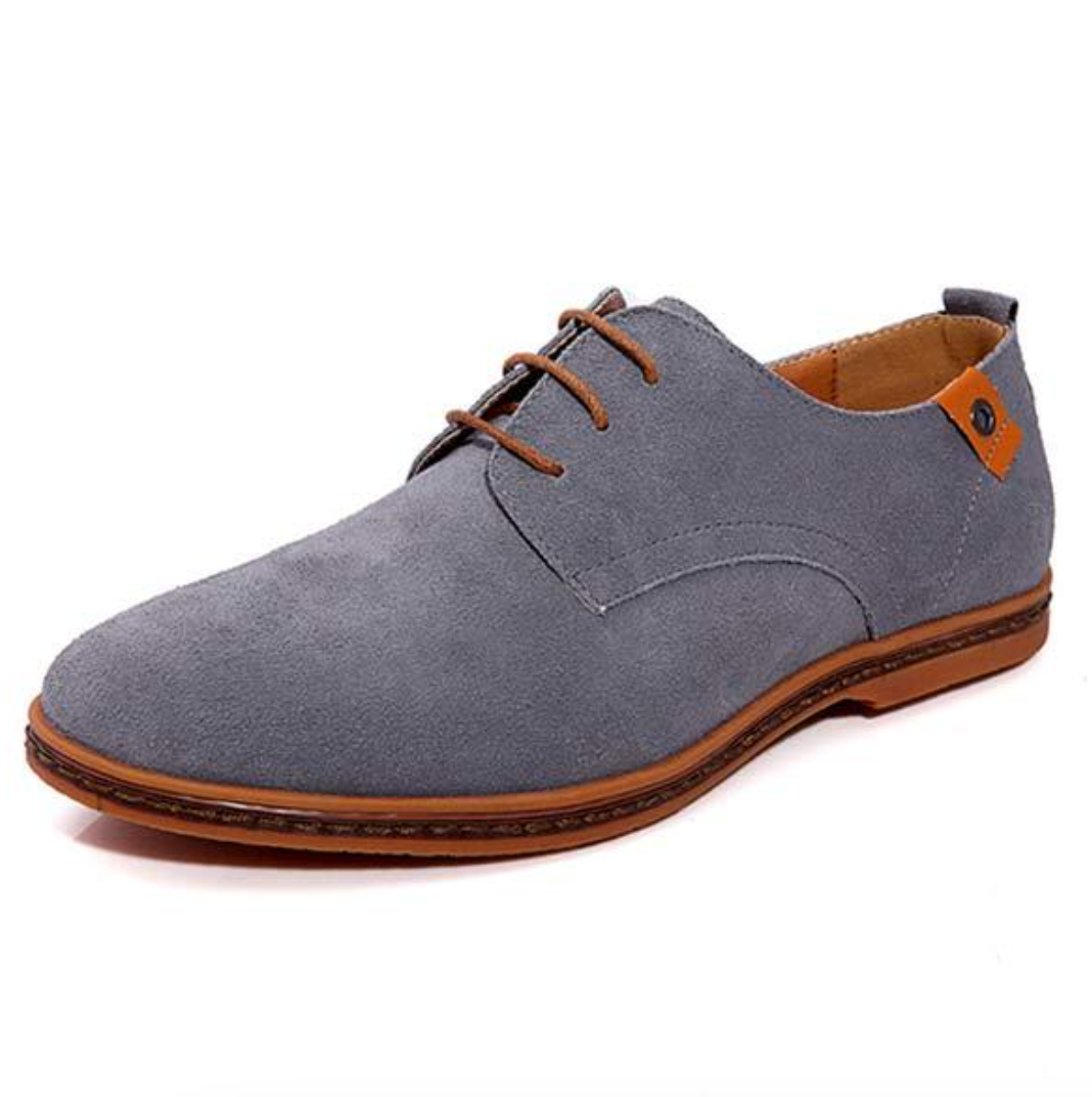 Chaussures en Daim à Lacets Élégantes pour Homme