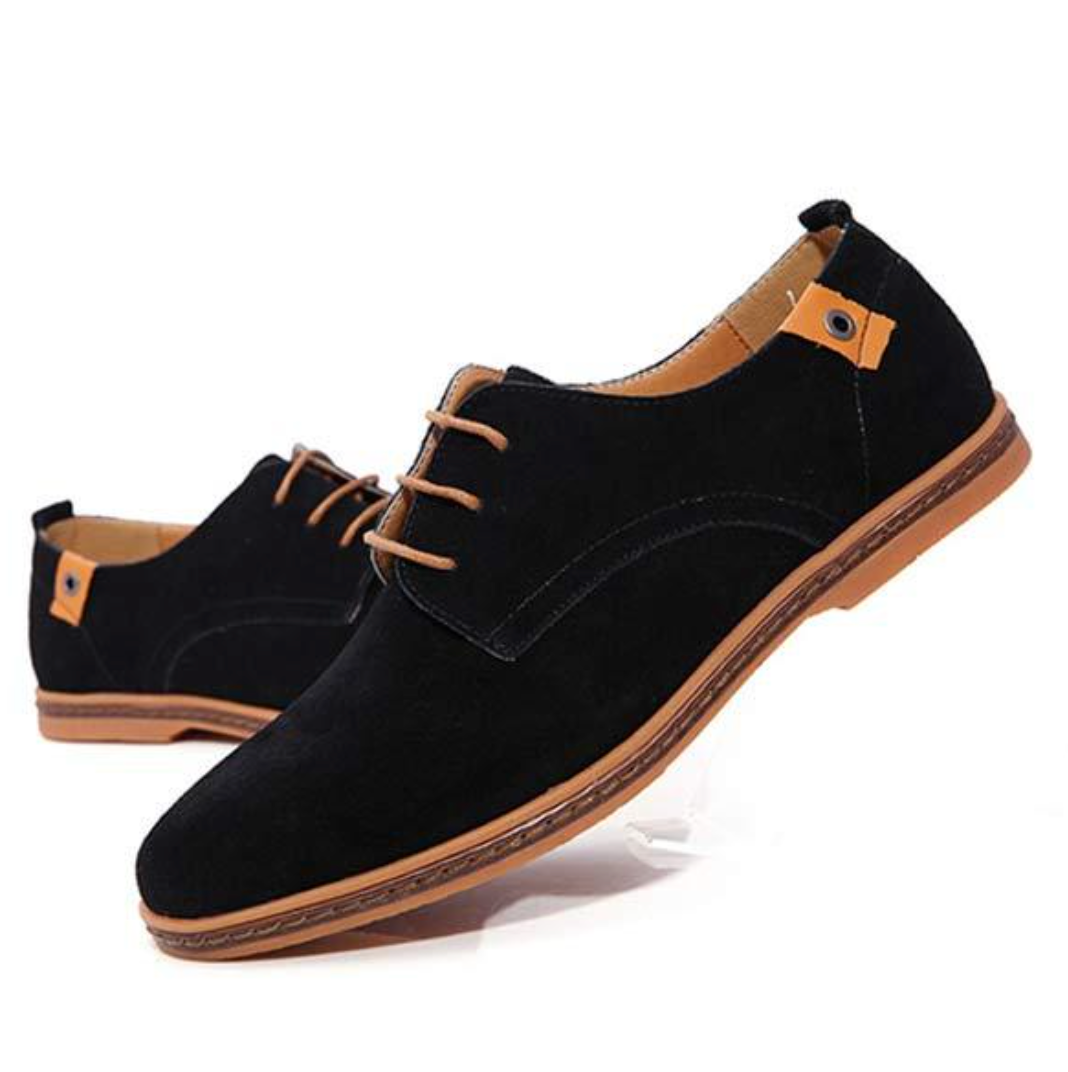 Chaussures en Daim à Lacets Élégantes pour Homme