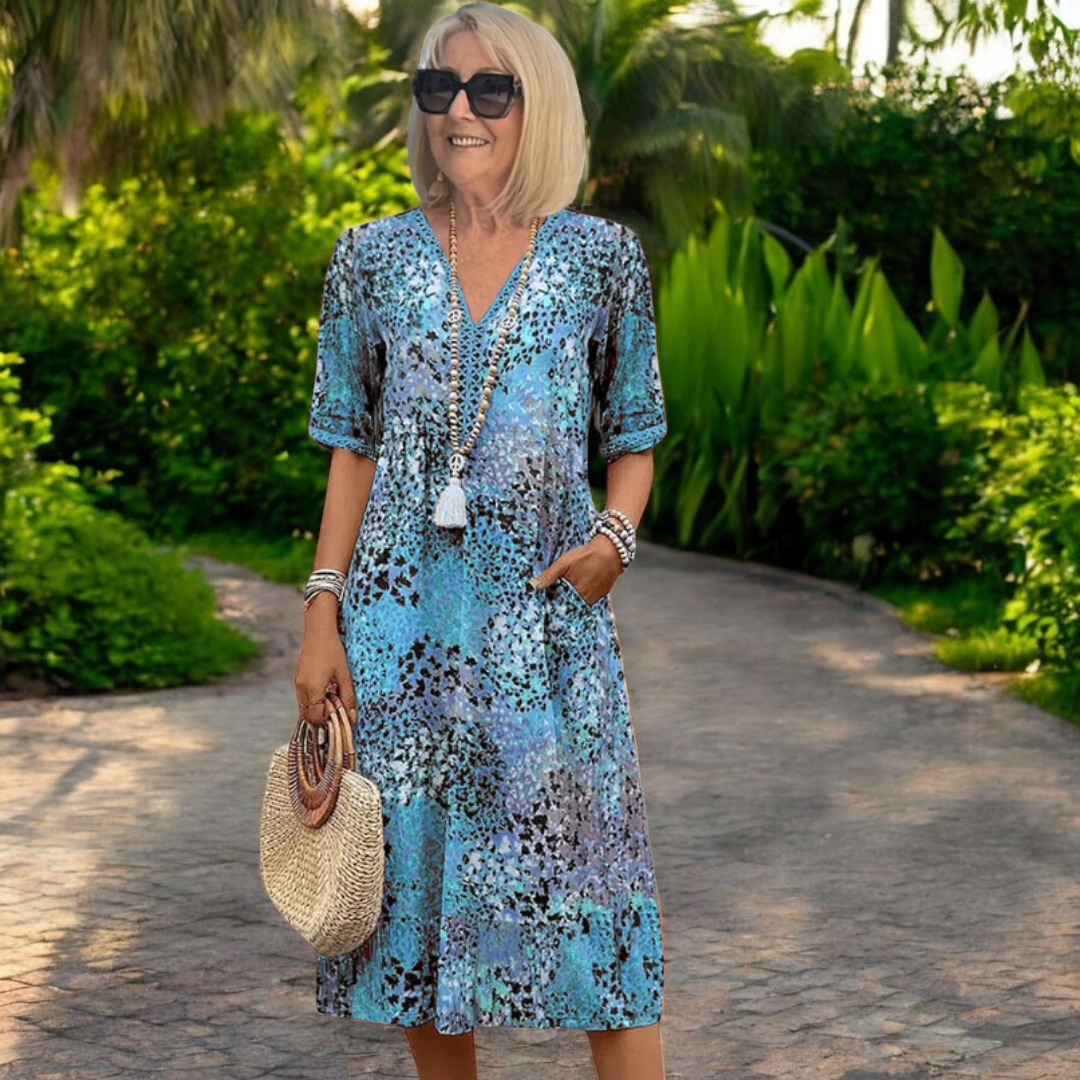 LILOU | Robe Printanière Rayonnante