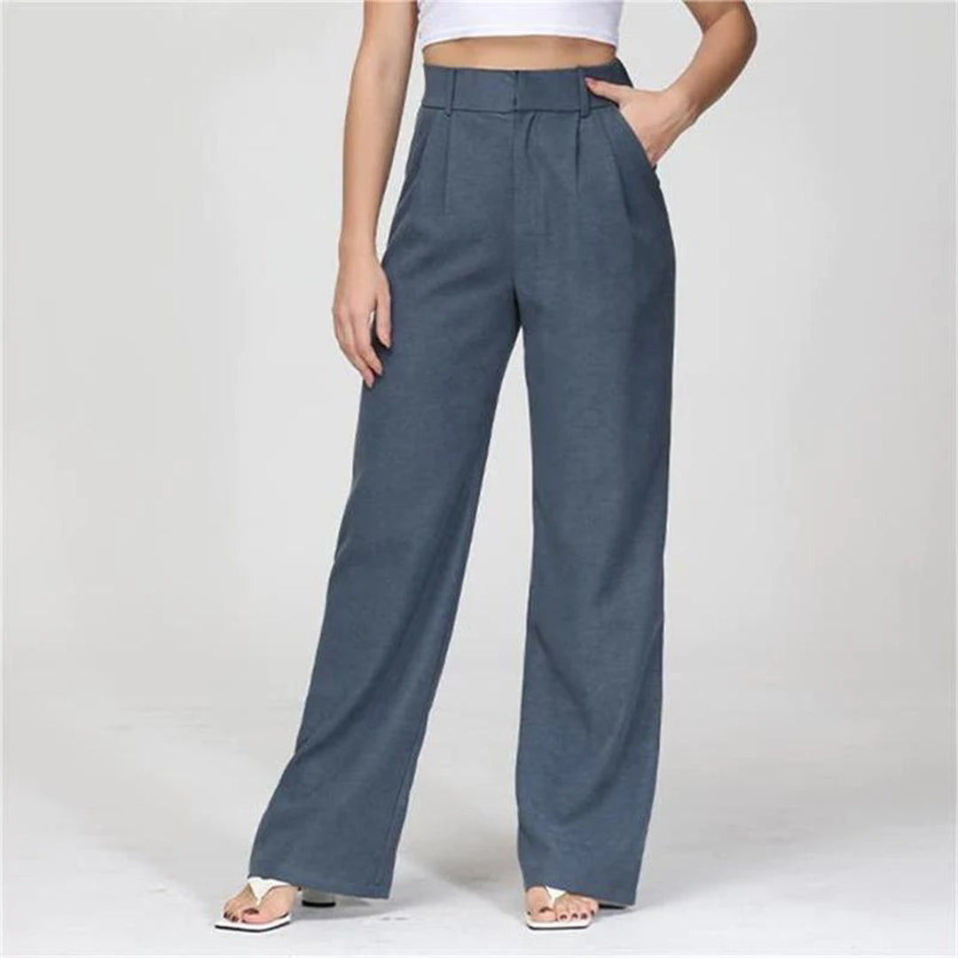 MATHILDE I Pantalon taille haute