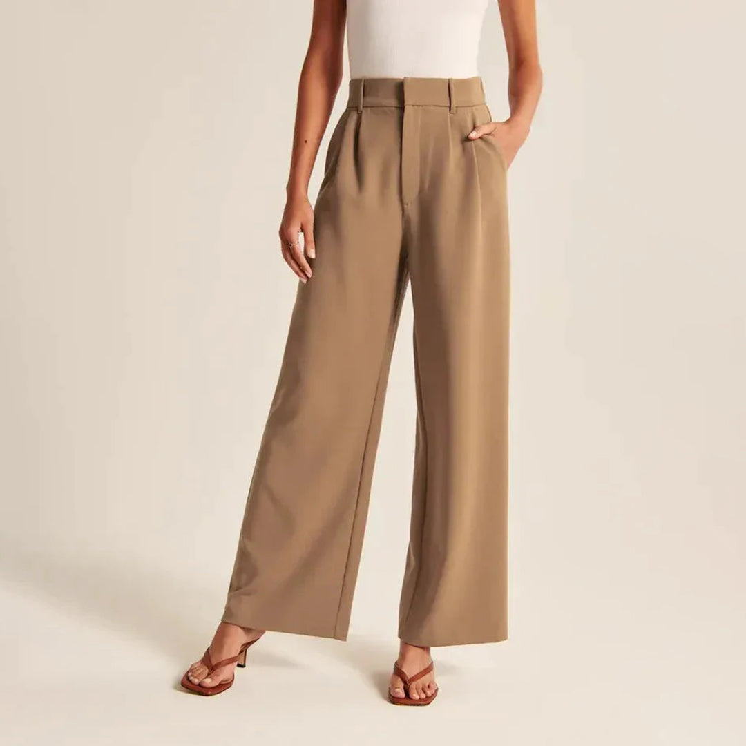 MATHILDE I Pantalon taille haute