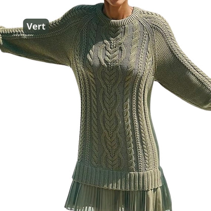 Marivessa™ - Robe Pull Torsadée Chaude et Élégante pour l’Hiver