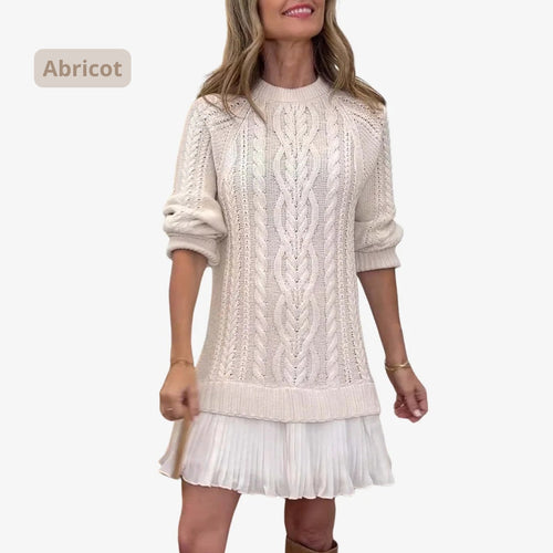 Marivessa™ - Robe Pull Torsadée Chaude et Élégante pour l’Hiver