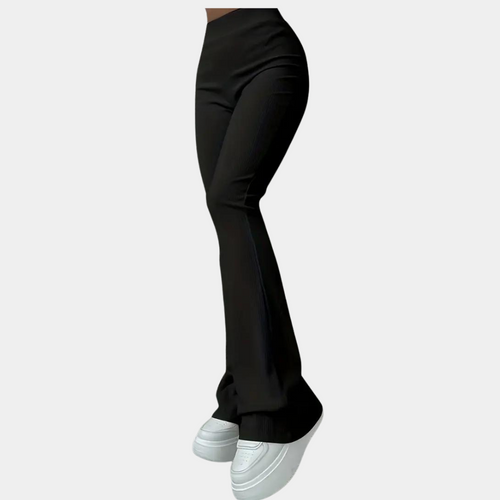 pantalon évasé côtelé pour femmes