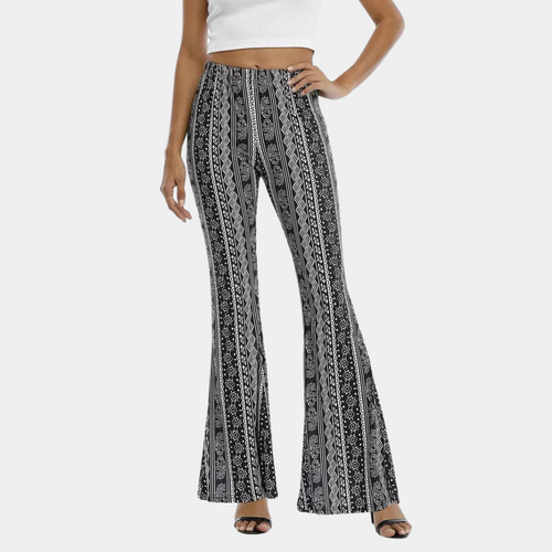 Pantalon évasé style bohème pour femmes