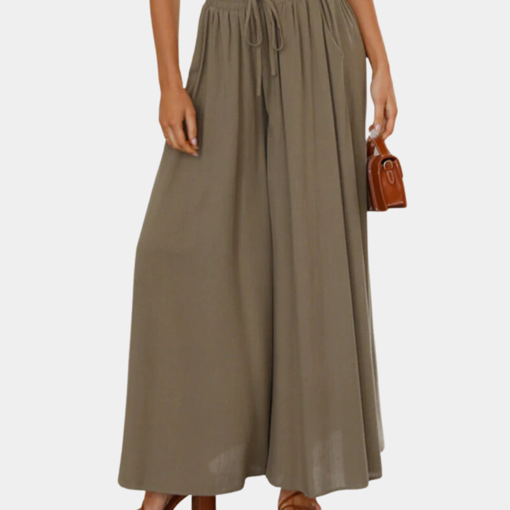 Pantalons élégants à jambe large pour femmes
